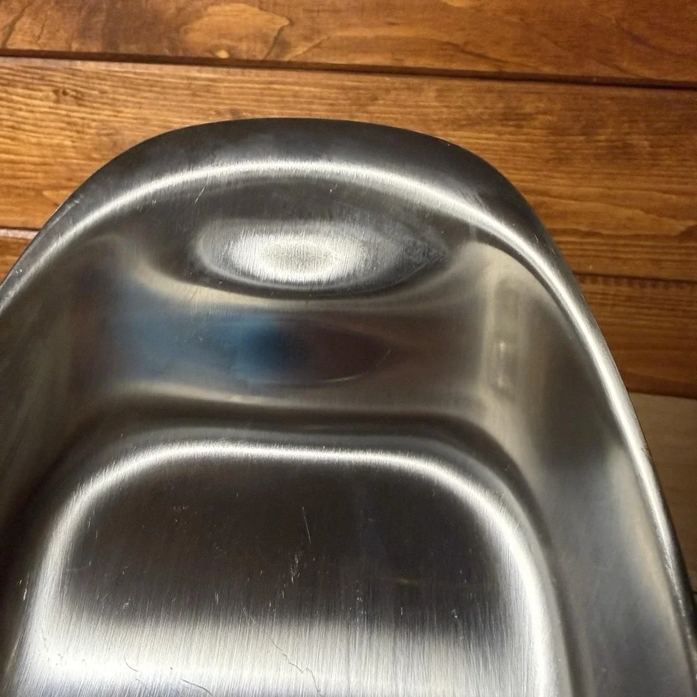 Vintage WMF Cromargan Stainless Steel Oval Serving Tray